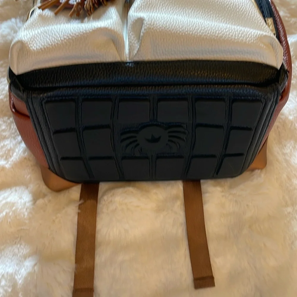 Multi-Color Women’s Backpack - White, Black & Brown
